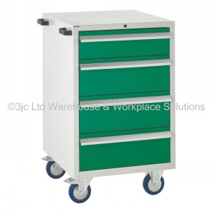 Euroslide Storage Cabinet Mobile 4 Drawers